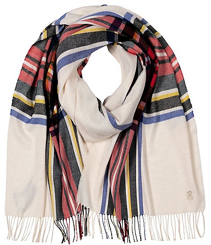 Lauren Ralph Lauren Exploded Tartan Plaid Scarf Wrap