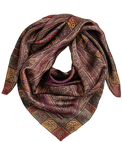 Lauren Ralph Lauren Fall Paisley Silk Square Scarf