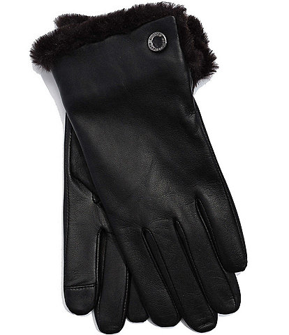 dillards womens leather gloves