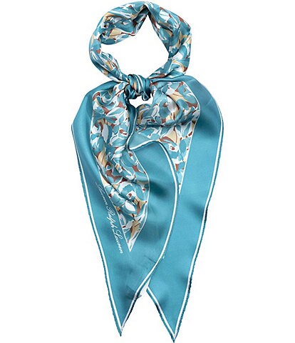 Lauren Ralph Lauren Floral Large Diamond Silk Scarf