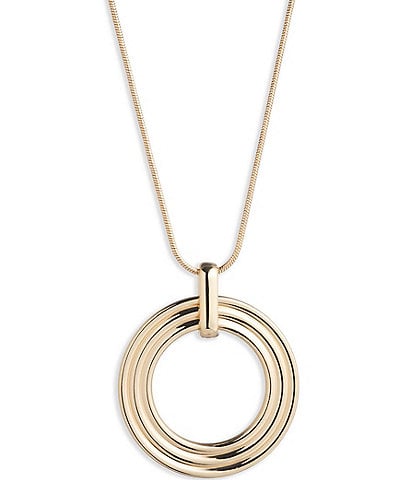 Lauren Ralph Lauren Gold Tone Adjustable Long Pendant 48'' Necklace