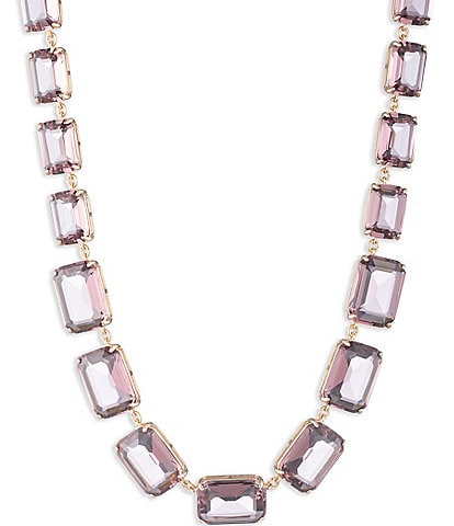 Lauren Ralph Lauren Gold Tone Antique Pink Stone Collar Necklace