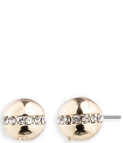 Lauren Ralph Lauren Gold Tone Crystal Bead Stud Earrings