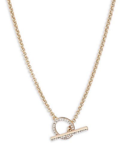 Lauren Ralph Lauren Gold Tone Crystal Collar Necklace