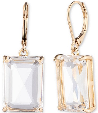 Lauren Ralph Lauren Gold Tone Crystal Stone Drop Earrings