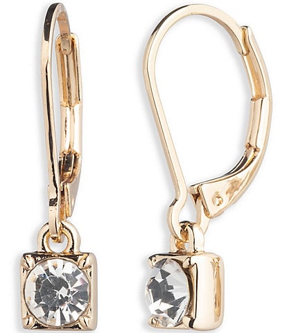 Lauren Ralph Lauren Gold Tone Crystal Stone Drop Earrings