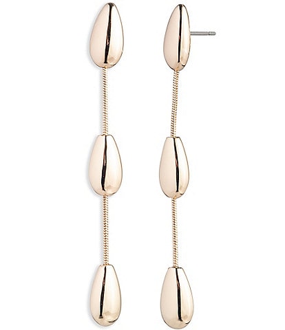 Lauren Ralph Lauren Gold Tone Pear Linear Earrings