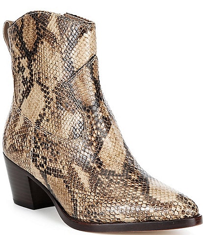 Lauren Ralph Lauren Harpher Python Booties