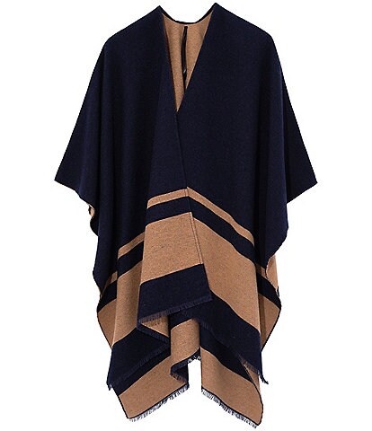 Lauren Ralph Lauren Hotel Logo Stripe Ruana
