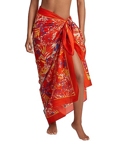 Lauren Ralph Lauren Island Breeze Soft Cotton Pareo Swim Cover-Up