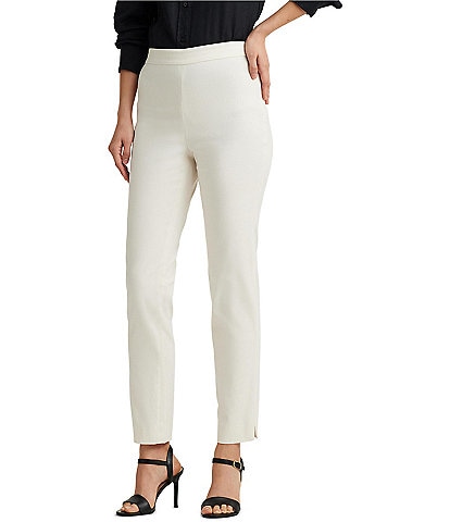 Lauren Ralph Lauren Jearchay Vented Seam Straight High Rise Ankle Length Pant