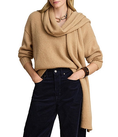Lauren Ralph Lauren Knit V-Neck Long Sleeve Sweater