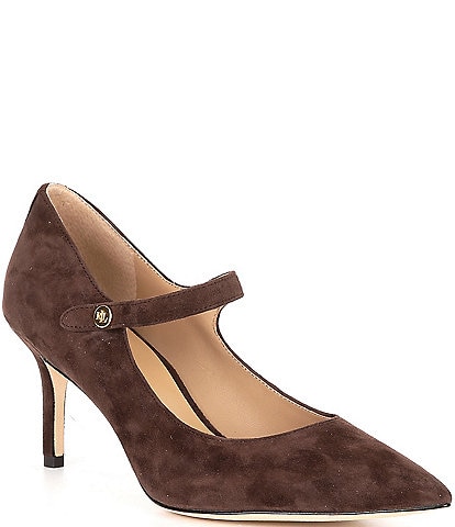 Lauren Ralph Lauren Lanette Suede Mary Jane Pumps