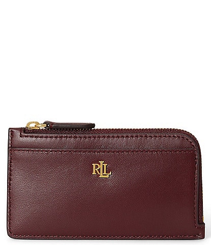 Lauren Ralph Lauren Leather L-Zip Card Case