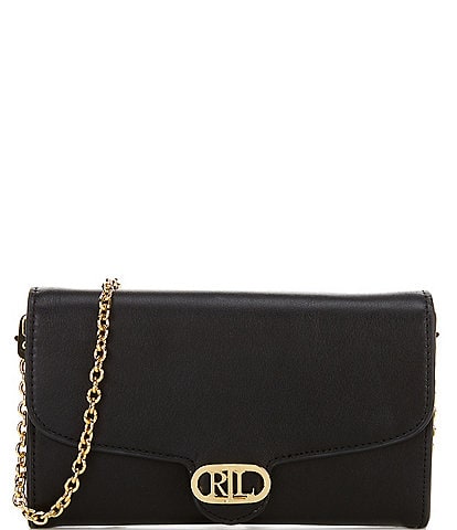 Lauren Ralph Lauren Leather Adair Wallet Crossbody Bag