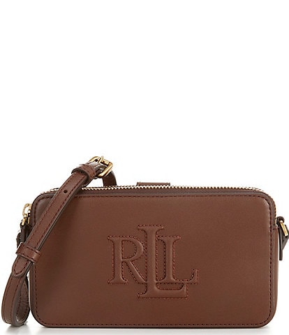 Lauren Ralph Lauren Leather Medium Witley Crossbody Wristlet