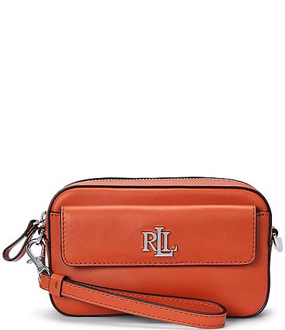 Lauren Ralph Lauren Leather Small Marcy Convertible Crossbody Bag
