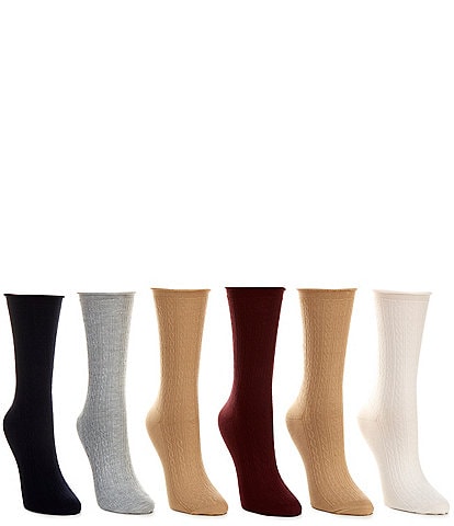 Lauren Ralph Lauren Mini Cable Socks 6-Pack