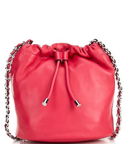 Lauren Ralph Lauren Nappa Leather Medium Emmy Crossbody Bucket Bag