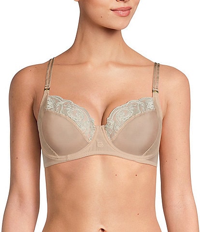 Lauren Ralph Lauren Paisley-Embroidered Unlined Bra