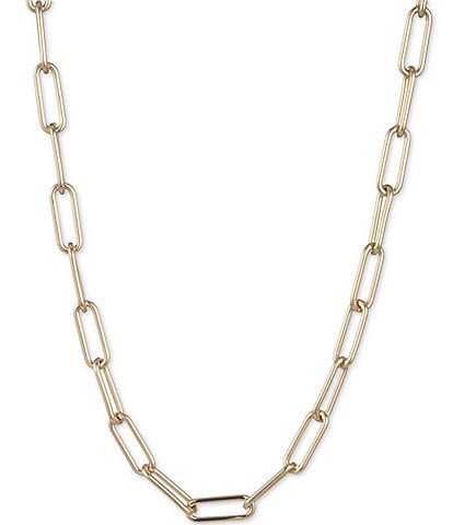 Lauren Ralph Lauren Paper Clip Link Collar Necklace