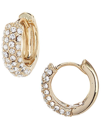 Lauren Ralph Lauren Pave Crystal Huggie Earrings