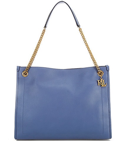 Lauren Ralph Lauren Pebbled Leather Large Bradley Tote Bag