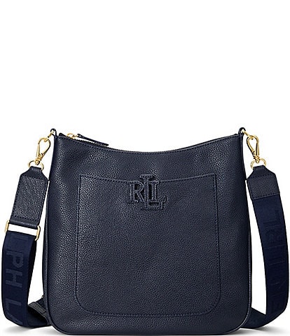 Lauren Ralph Lauren Pebbled Leather Large Cameryn Crossbody Bag