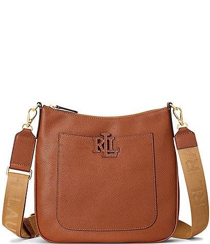 Lauren Ralph Lauren Pebbled Leather Large Cameryn Crossbody Bag