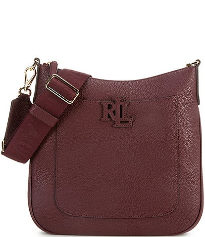 Lauren Ralph Lauren Pebbled Leather Large Cameryn Crossbody Bag