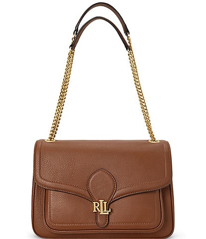 Lauren Ralph Lauren Pebbled Medium Bradley Convertible Shoulder Bag