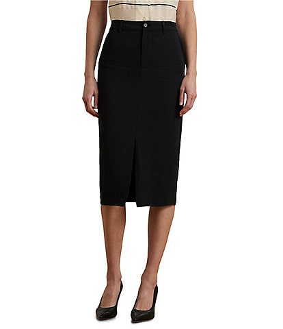 Lauren Ralph Lauren Petite Size Stretch Cady Pencil Skirt