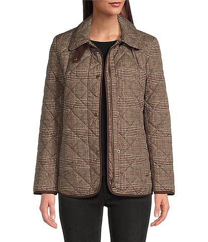 Lauren Ralph Lauren Quilted Hooded Long Sleeve Coat