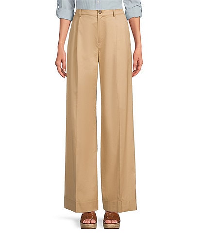 Lauren Ralph Lauren Pleated Wide Leg Pants