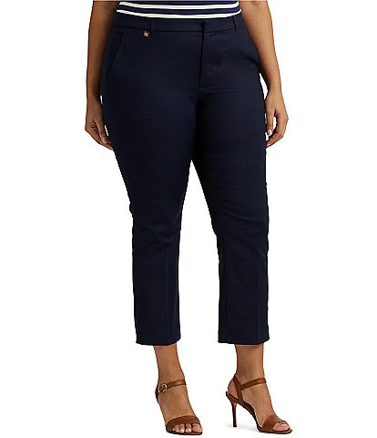Lauren Ralph Lauren Plus Size Relaxed Tapered Mid Rise Ankle Jeans