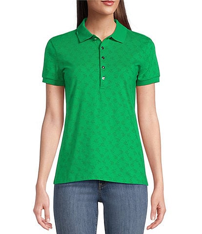Lauren Ralph Lauren Polo Collar Short Sleeve Shirt