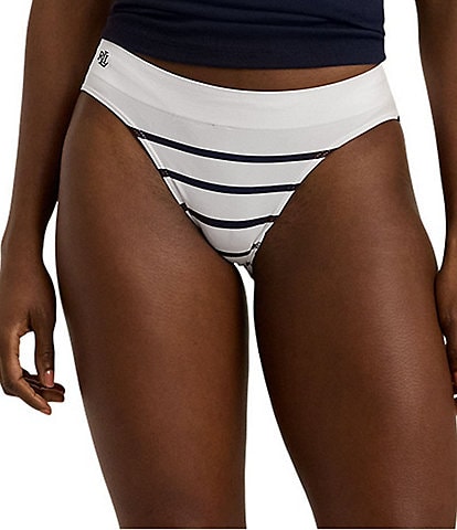 Lauren Ralph Lauren Seamless Striped Jersey Bikini Panty