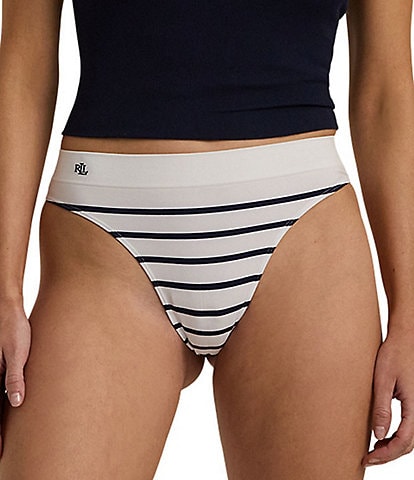 Lauren Ralph Lauren Seamless Striped Jersey Thong