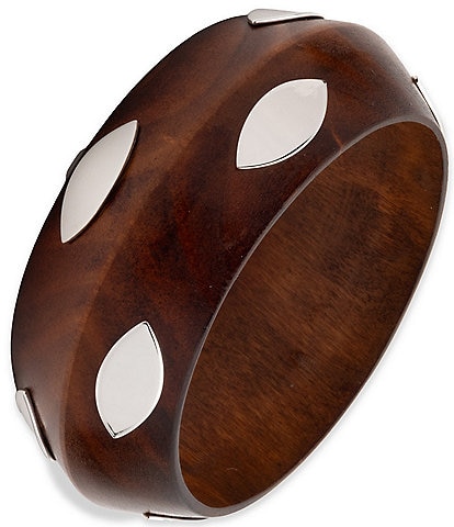 Lauren Ralph Lauren Wooden Statement Bangle Bracelet