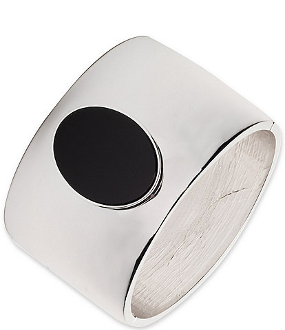 Lauren Ralph Lauren Wide Metal Statement Bangle Bracelet