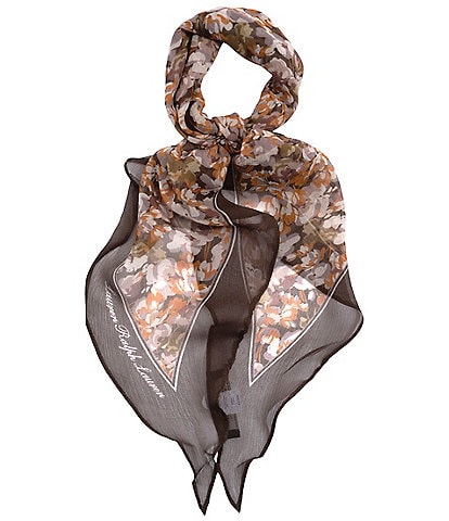 Lauren Ralph Lauren Spring Floral Diamond Scarf