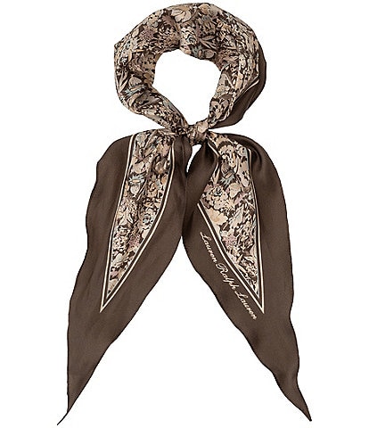 Lauren Ralph Lauren Spring Floral Small Diamond Scarf
