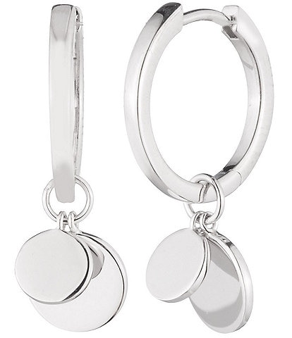 Lauren Ralph Lauren Sterling Silver Hoop Drop Earrings