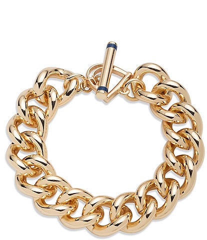 Lauren Ralph Lauren Stirrup Toggle Chain Line Bracelet