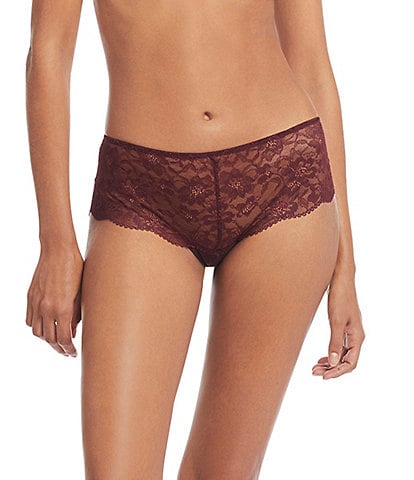 Lauren Ralph Lauren Stretch Lace Moderate Coverage Cheeky Hipster Panty