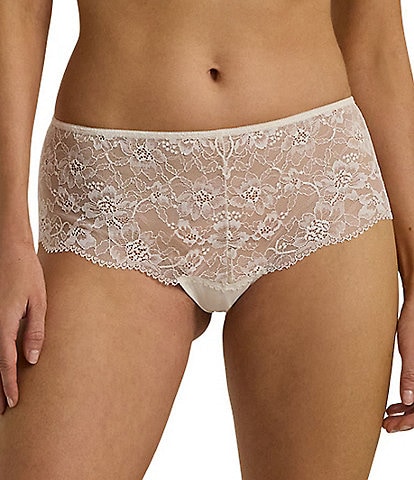 Lauren Ralph Lauren Stretch Lace Moderate Coverage Cheeky Hipster Panty