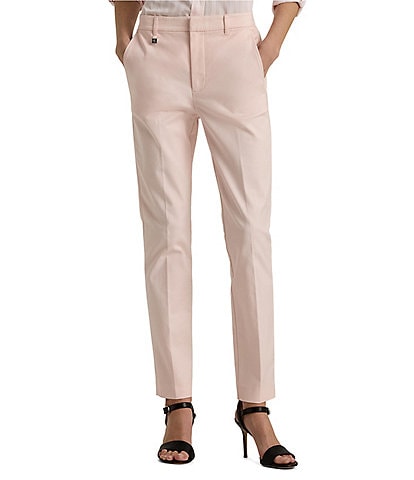 Lauren Ralph Lauren Plus Size Double Faced Stretch Cotton Mid Rise Pants, Dillard's in 2023