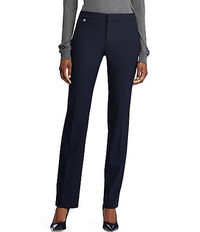 Lauren Ralph Lauren Stretch Woven Straight-Leg Pant