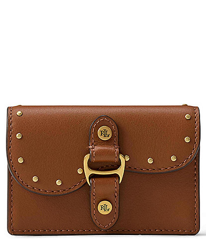 Lauren Ralph Lauren Tasha Studded Leather Small Card Case