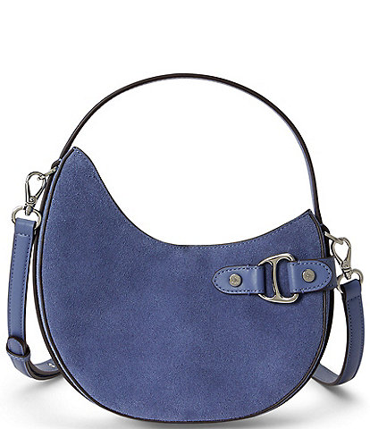 Lauren Ralph Lauren Tasha Small Suede Top Handle Crossbody Bag